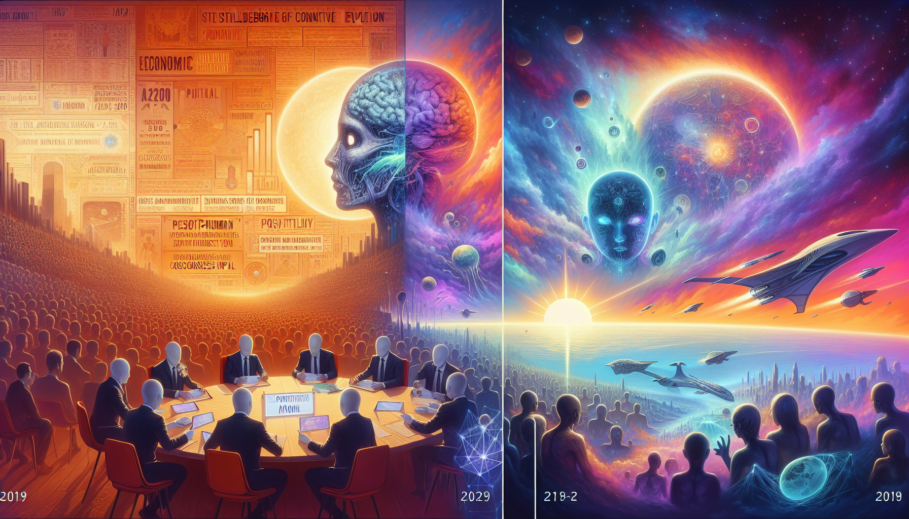 ** L'Aube de la Révolution Cognitive : Quand l'Humanité de 2024 Hésitait Encore