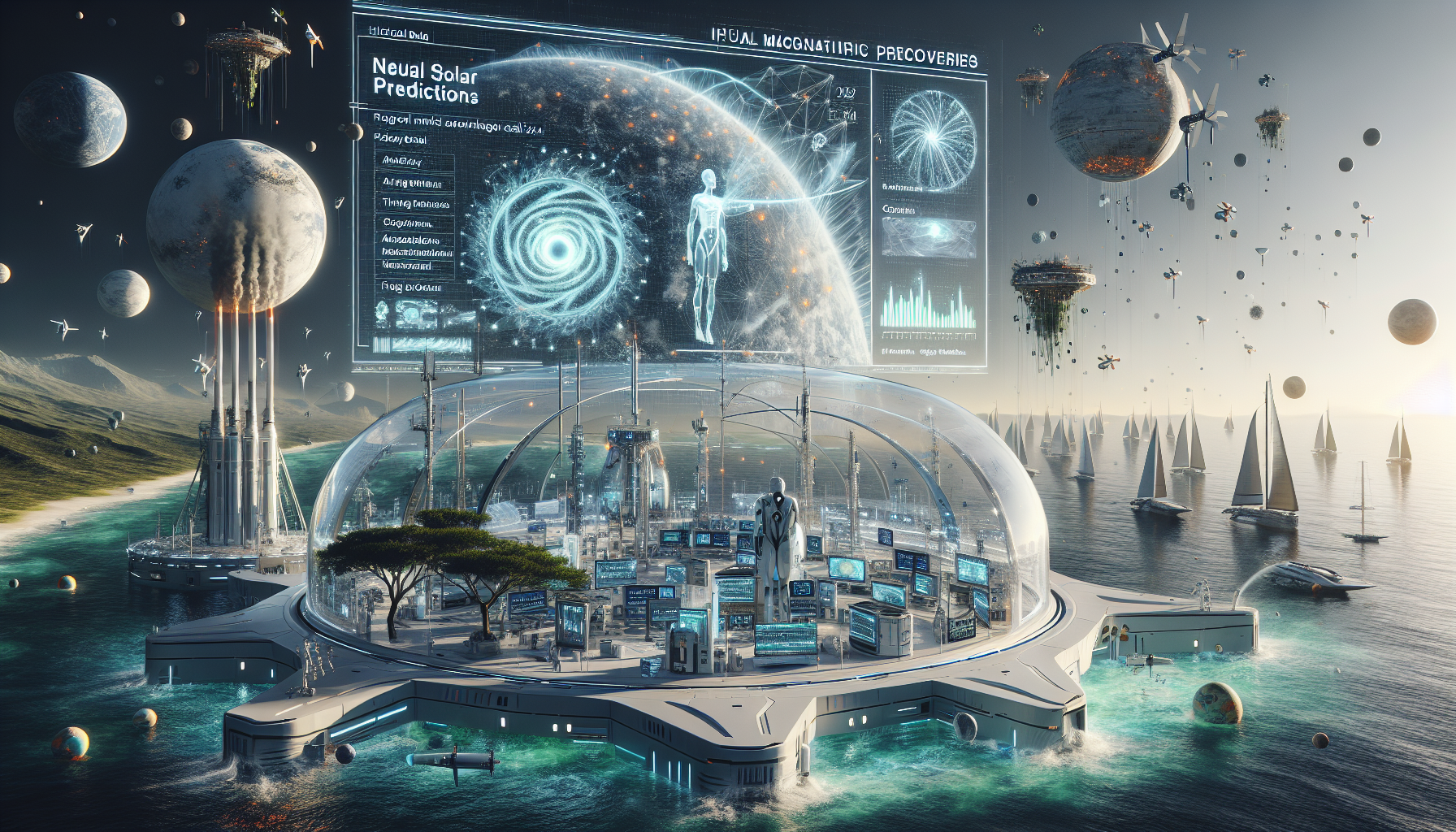 ** Mars Colony Network Credits 2024 Solar Research for Current Storm Prediction Systems